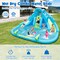 Costway Inflatable Water Slide, Blowup Water Park with Dual Slides & 584W Blower
